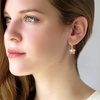 image:imageAustrian Crystal Flower Drop Dangle Earrings for Women Fashion 14K Gold Plated Hypoallergenic JewelryLight Topaz