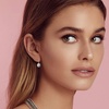 image:imageAustrian Crystal Halo Round Drop Dangle Earrings for Women 14K Gold Plated Hypoallergenic JewelryAurora Borealis