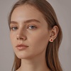 image:imageAustrian Crystal Halo Square Birthstone Stud Earrings for Women  14K gold plated brasssquare austrian crystalSparkle halo CZ gift boxbutterfly claspRuby