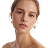 image:imageAustrian Crystal Heart Dangle Hook Earrings for Women  14K white gold plated brassgift boxValentines Day giftLight Topaz