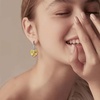 image:imageAustrian Crystal Heart Dangle Hook Earrings for Women  14K white gold plated brassgift boxValentines Day giftLight Topaz