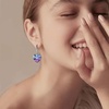 image:imageAustrian Crystal Heart Dangle Hook Earrings for Women  14K white gold plated brassgift boxValentines Day giftVitrail Light