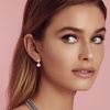 image:imageAustrian Crystal Heart Drop Stud Earrings for Women Fashion 14K Gold Plated Hypoallergenic JewelryPink