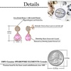 image:imageAustrian Crystal Heart Drop Stud Earrings for Women Fashion 14K Gold Plated Hypoallergenic JewelryPink