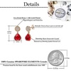 image:imageAustrian Crystal Heart Drop Stud Earrings for Women Fashion 14K Gold Plated Hypoallergenic JewelryRed