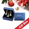 image:imageAustrian Crystal Heart Pendant Necklace Earrings Jewelry Sets for Women  Colorful Crystal14K rose gold plated brassCute heartshaped designgift box162 adjustable chainwomens jewelry setGreen OpalAurora Borealis Crystal