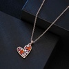 image:imageAustrian Crystal Heart Pendant Necklace Earrings Jewelry Sets for Women  Colorful Crystal14K rose gold plated brassCute heartshaped designgift box162 adjustable chainwomens jewelry setRed Main CrystalRose Goldtone