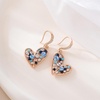 image:imageAustrian Crystal Heart Pendant Necklace Earrings Jewelry Sets for Women  Colorful Crystal14K rose gold plated brassCute heartshaped designgift box162 adjustable chainwomens jewelry setBlue Main CrystalRose Goldtone