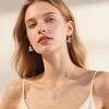 image:imageAustrian Crystal Heart Pendant Necklace Earrings Jewelry Sets for Women  Colorful Crystal14K rose gold plated brassCute heartshaped designgift box162 adjustable chainwomens jewelry setGreen OpalAurora Borealis Crystal