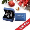 image:imageAustrian Crystal Heart Pendant Necklace Earrings Jewelry Sets for Women  Colorful Crystal14K rose gold plated brassCute heartshaped designgift box162 adjustable chainwomens jewelry setBlue Main CrystalRose Goldtone