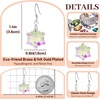image:imageAustrian Crystal Snowflake Drop Dangle Earrings for Women 925 Sterling Silver Hook Hypoallergenic Jewelry Christmas GiftAurora Borealis