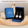image:imageAustrian Crystal Snowflake Drop Dangle Earrings for Women 925 Sterling Silver Hook Hypoallergenic Jewelry Christmas GiftAurora Borealis