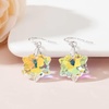 image:imageAustrian Crystal Snowflake Drop Dangle Earrings for Women 925 Sterling Silver Hook Hypoallergenic Jewelry Christmas GiftAurora Borealis