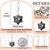 image:imageAustrian Crystal Snowflake Drop Dangle Earrings for Women 925 Sterling Silver Hook Hypoallergenic Jewelry Christmas GiftBlack