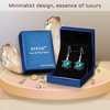 image:imageAustrian Crystal Snowflake Drop Dangle Earrings for Women 925 Sterling Silver Hook Hypoallergenic Jewelry Christmas GiftVitrail Medium