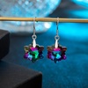 image:imageAustrian Crystal Snowflake Drop Dangle Earrings for Women 925 Sterling Silver Hook Hypoallergenic Jewelry Christmas GiftVitrail Medium