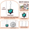 image:imageAustrian Crystal Snowflake Drop Dangle Earrings for Women 925 Sterling Silver Hook Hypoallergenic Jewelry Christmas GiftVitrail Medium