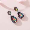 image:imageAustrian Crystal Teardrop Dangle Earrings for Women 14K Gold Plated Hypoallergenic Drop Stud EarringsVitrail Medium
