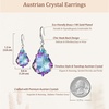 image:imageEVEVIC Austrian Crystal Baroque Teardrop Dangle Earrings for Women  14K GoldPlatedHypoallergenicBrilliant FacetsFluid MovementEasyWear Fishhook FitFor Daily Wear And Special OccasionsVitrail Light