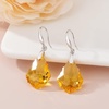 image:imageEVEVIC Austrian Crystal Baroque Teardrop Dangle Earrings for Women  14K GoldPlatedHypoallergenicBrilliant FacetsFluid MovementEasyWear Fishhook FitFor Daily Wear And Special OccasionsYellow