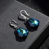 image:imageEVEVIC Austrian Crystal Baroque Teardrop Dangle Earrings for Women  14K GoldPlatedHypoallergenicBrilliant FacetsFluid MovementEasyWear Fishhook FitFor Daily Wear And Special OccasionsBermuda Blue