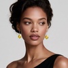 image:imageEVEVIC Austrian Crystal Baroque Teardrop Dangle Earrings for Women  14K GoldPlatedHypoallergenicBrilliant FacetsFluid MovementEasyWear Fishhook FitFor Daily Wear And Special OccasionsYellow