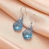 image:imageEVEVIC Austrian Crystal Baroque Teardrop Dangle Earrings for Women  14K GoldPlatedHypoallergenicBrilliant FacetsFluid MovementEasyWear Fishhook FitFor Daily Wear And Special OccasionsAquamarine