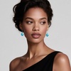 image:imageEVEVIC Austrian Crystal Baroque Teardrop Dangle Earrings for Women  14K GoldPlatedHypoallergenicBrilliant FacetsFluid MovementEasyWear Fishhook FitFor Daily Wear And Special OccasionsAquamarine