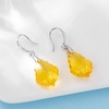 image:imageEVEVIC Austrian Crystal Baroque Teardrop Dangle Earrings for Women  14K GoldPlatedHypoallergenicBrilliant FacetsFluid MovementEasyWear Fishhook FitFor Daily Wear And Special OccasionsYellow