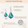 image:imageEVEVIC Austrian Crystal Baroque Teardrop Dangle Earrings for Women  14K GoldPlatedHypoallergenicBrilliant FacetsFluid MovementEasyWear Fishhook FitFor Daily Wear And Special OccasionsBermuda Blue