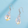 image:imageEVEVIC Austrian Crystal Baroque Teardrop Dangle Earrings for Women  14K GoldPlatedHypoallergenicBrilliant FacetsFluid MovementEasyWear Fishhook FitFor Daily Wear And Special OccasionsAurora Borealis
