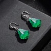 image:imageEVEVIC Austrian Crystal Baroque Teardrop Dangle Earrings for Women  14K GoldPlatedHypoallergenicBrilliant FacetsFluid MovementEasyWear Fishhook FitFor Daily Wear And Special OccasionsGreen