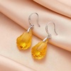 image:imageEVEVIC Austrian Crystal Baroque Teardrop Dangle Earrings for Women  14K GoldPlatedHypoallergenicBrilliant FacetsFluid MovementEasyWear Fishhook FitFor Daily Wear And Special OccasionsYellow