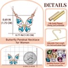 image:imageEVEVIC Austrian Crystal Butterfly Pendant Necklaces and Earrings Jewelry Set