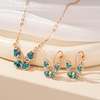 image:imageEVEVIC Austrian Crystal Butterfly Pendant Necklaces and Earrings Jewelry Set