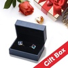 image:imageEVEVIC Austrian Crystal Cube Drop Leverback Earrings for Women  14K Rose GoldPlated HypoallergenicGeometric Cube EarringsCrystal Dangle StyleSecure Leverback ClosureGift for WomenPink