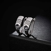 image:imageEVEVIC Austrian Crystal Earrings Leverback Drop Earrings for Women 14K White Gold Plated Pave Earrings Hypoallergenic Jewelry GiftJet Black