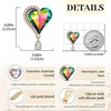 image:imageEVEVIC Austrian Crystal Heart Clip on Earrings for Women Trendy Halo Teardrop 14K Gold Plated Hypoallergenic Non Piercing Comfortable Jewelry GiftVitrail Medium