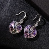image:imageEVEVIC Austrian Crystal Hollow Heart Drop Earrings for Women French Hook  14K GoldPlated Finish Heart Dangle Earrings Hollow Floral Center Sparkling Top Stone Date Night And Dinner WearVitrail Light