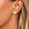 image:imageEVEVIC Austrian Crystal Octagon Clip On Earrings for Women Fashion 14K Gold Plated Non Pierced for Sensitive Ears Jewelry GiftsLight Topaz
