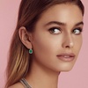 image:imageEVEVIC Austrian Crystal Octagon Pendant Necklaces Earrings Set for Women 14K Gold Plated Hypoallergenic Fashion Jewelry Sets Emerald