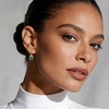 image:imageEVEVIC Austrian Crystal Oval Drop Clip On Earrings for Women Trendy 14K Gold Plated Hypoallergenic Non Piercing Dainty Fashion Earrings Comfortable Jewelry GiftGreen