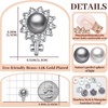 image:imageEVEVIC Austrian Crystal Pearl Clip On Earrings for Women Non Pierced Earings 14K Gold Plated Hypoallergenic JewelryBlack Pearl SilverTone
