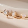 image:imageEVEVIC Austrian Crystal Pearl Clip On Earrings for Women Non Pierced Earings 14K Gold Plated Hypoallergenic JewelryWhite Pearl GoldTone