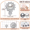 image:imageEVEVIC Austrian Crystal Pearl Clip On Earrings for Women Non Pierced Earings 14K Gold Plated Hypoallergenic JewelryWhite Pearl SilverTone