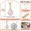 image:imageEVEVIC Austrian Crystals Baroque Pendant Necklace Earrings for Women 14K Gold Plated Hypoallergenic Leverback Drop Dangle Earrings Jewelry Set