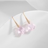 image:imageEVEVIC Austrian Crystals Baroque Pendant Necklace Earrings for Women 14K Gold Plated Hypoallergenic Leverback Drop Dangle Earrings Jewelry Set