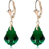 image:imageEVEVIC Austrian Crystals Baroque Pendant Necklace Earrings for Women 14K Gold Plated Hypoallergenic Leverback Drop Dangle Earrings Jewelry Set Emerald