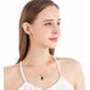 image:imageEVEVIC Austrian Crystals Teardrop Pendant Necklace and Earrings Sets for Women 14K Gold Plated Hypoallergenic Jewelry GiftsEmerald