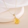 image:imageEVEVIC Austrian Crystals Teardrop Pendant Necklace for Women  14K gold plated brass162 adjustable chainlobster claspclassic teardrop crystal designgift boxYellow